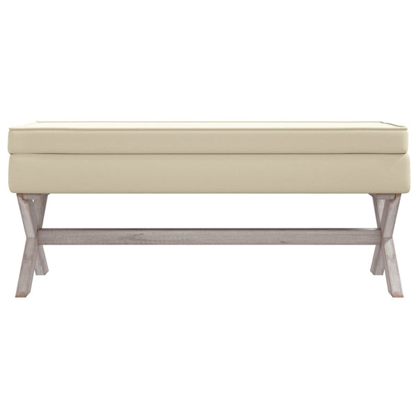 Hocker mit Stauraum, 110 cm, Leinen