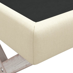 Hocker mit Stauraum, 110 cm, Leinen