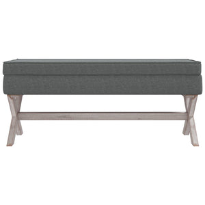 Hocker mit Stauraum Dunkelgrau 110 cm