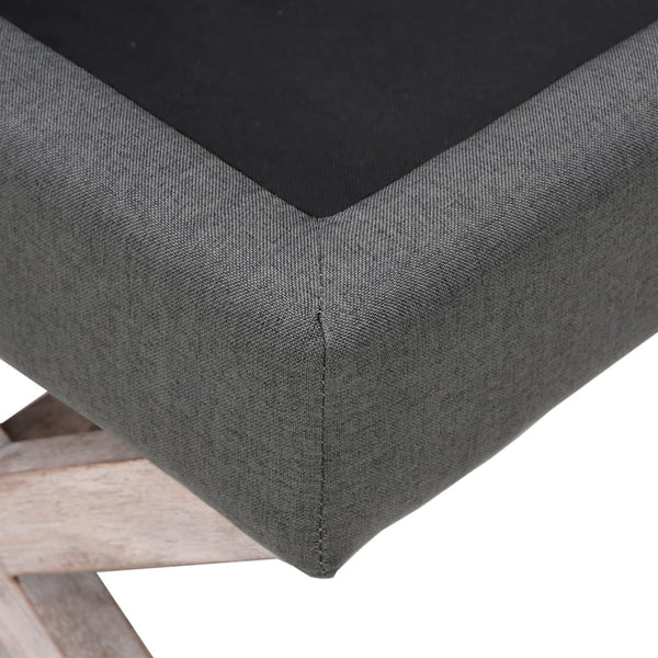 Hocker mit Stauraum Dunkelgrau 110 cm