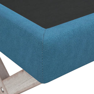 vidaXL Banc de rangement bleu 110x45x49 cm Velours