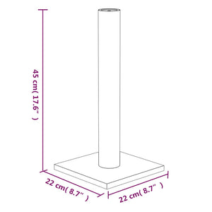 Kratzsäule Hellgrau 22x22x45 cm