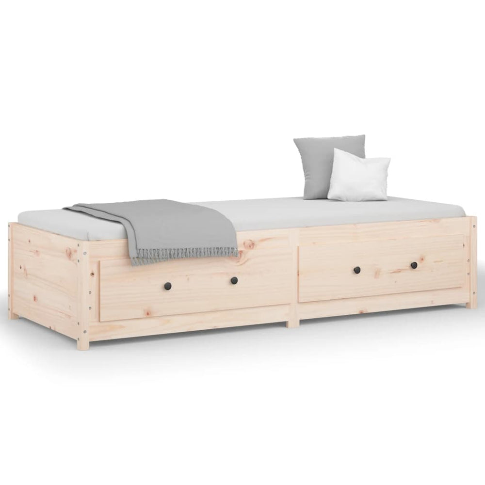 vidaXL Lit de repos 75x190 cm Bois de pin massif
