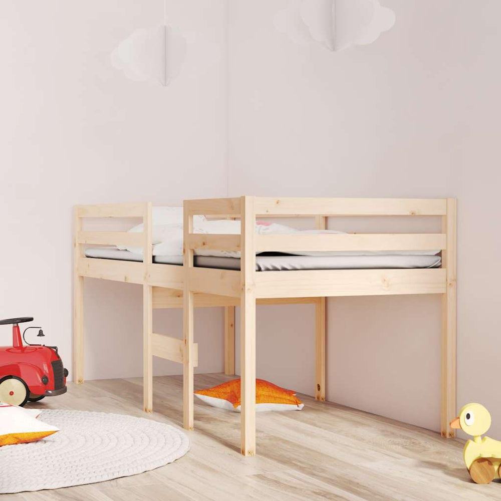 Hochbett 90x200 cm Kiefer Massivholz
