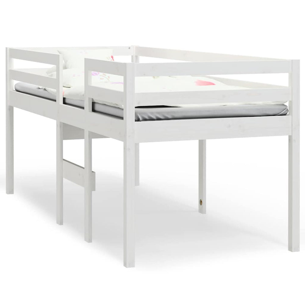 Weißes Kiefernholz Hochbett 75x190 cm