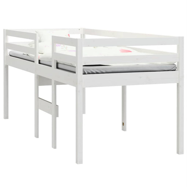 Weißes Kiefernholz Hochbett 75x190 cm