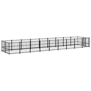 Outdoor-Hundezwinger Stahl 16,89 m²