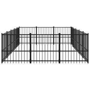 Outdoor-Hundezwinger Stahl 14,11 m²