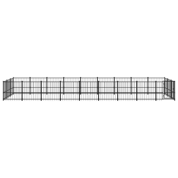 Outdoor-Hundezwinger Stahl 25,4 m²