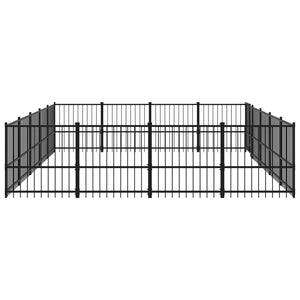 Outdoor-Hundezwinger Stahl 18,82 m²
