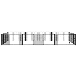 Outdoor-Hundezwinger Stahl 26,35 m²