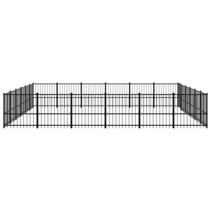Outdoor-Hundezwinger Stahl 33,87 m²