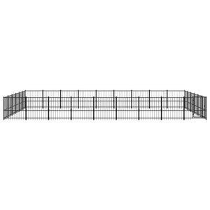 Outdoor-Hundezwinger Stahl 50,81 m²