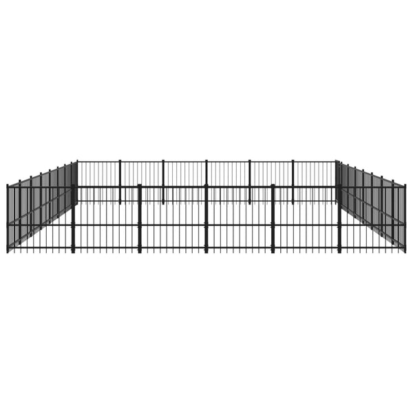 Outdoor-Hundezwinger Stahl 50,81 m²