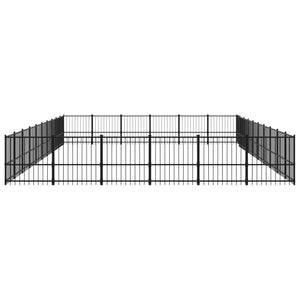 Outdoor-Hundezwinger Stahl 56,45 m²