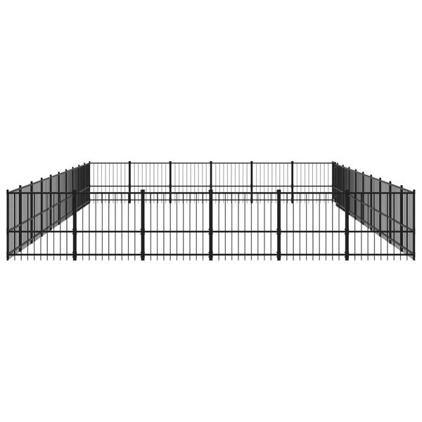 Outdoor-Hundezwinger Stahl 56,45 m²