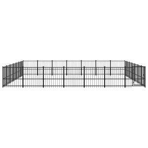 Outdoor-Hundezwinger Stahl 46,1 m²