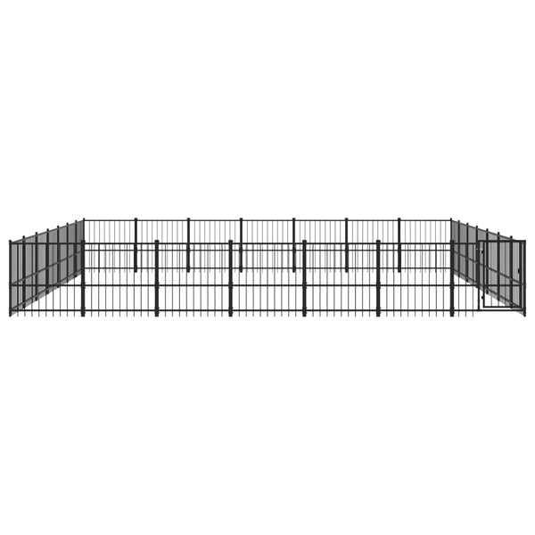 Outdoor-Hundezwinger Stahl 46,1 m²