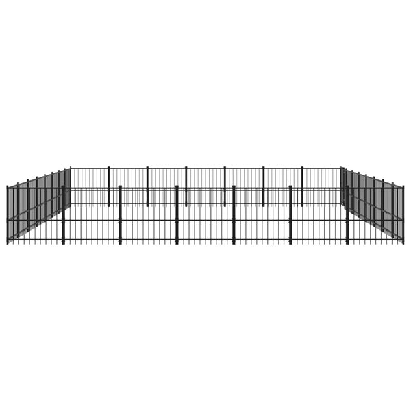 Outdoor-Hundezwinger Stahl 52,69 m²