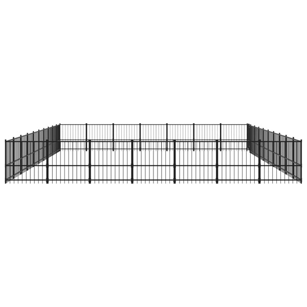 Outdoor-Hundezwinger Stahl 65,86 m²