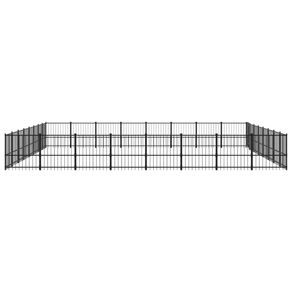 Outdoor-Hundezwinger Stahl 60,22 m²