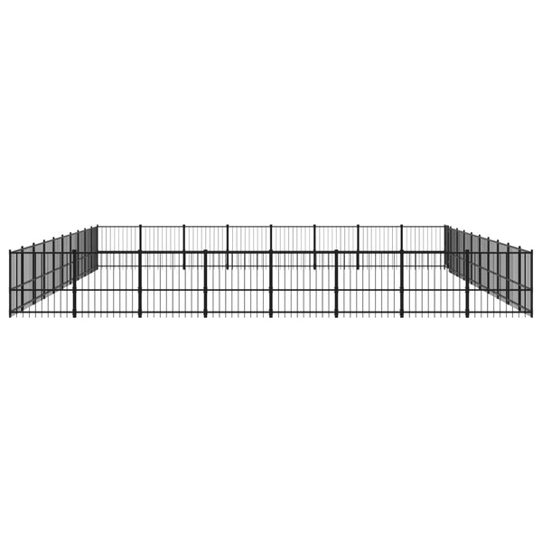 Outdoor-Hundezwinger Stahl 75,27 m²