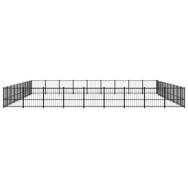 Outdoor-Hundezwinger Stahl 84,68 m²
