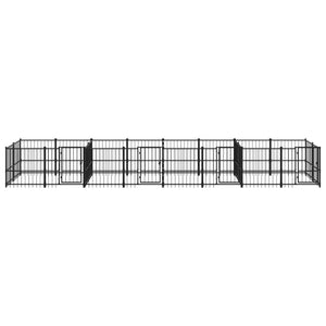 Outdoor-Hundezwinger Stahl 15,02 m²
