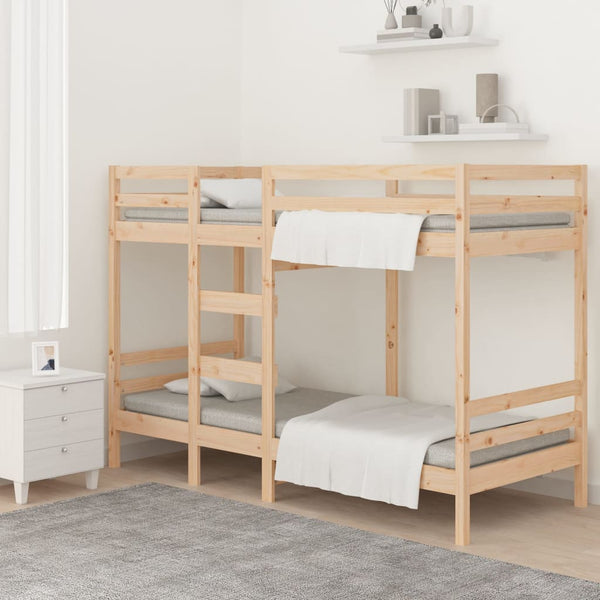 Etagenbett ohne Matratze 90x190 cm Massivholz Kiefer