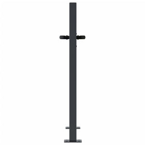 vidaXL Portail de jardin anthracite 100x75 cm acier motif arbre