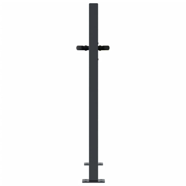 vidaXL Portail de jardin anthracite 100x75 cm acier motif arbre
