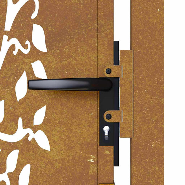 Gartentor 100x150 cm Cortenstahl Baumdesign