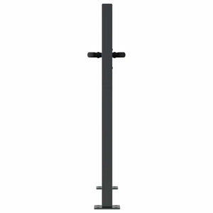 Gartentor Anthrazit 100x100 cm Stahl Gras-Design