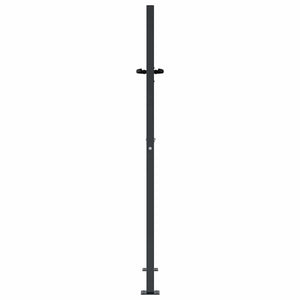 Gartentor Anthrazit 100x125 cm Stahl Gras-Design