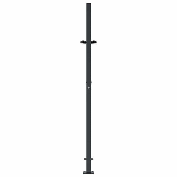 Gartentor Anthrazit 100x125 cm Stahl Gras-Design