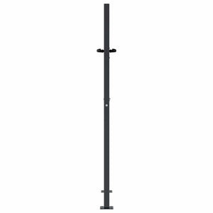 Gartentor Anthrazit 100x150 cm Stahl Gras-Design