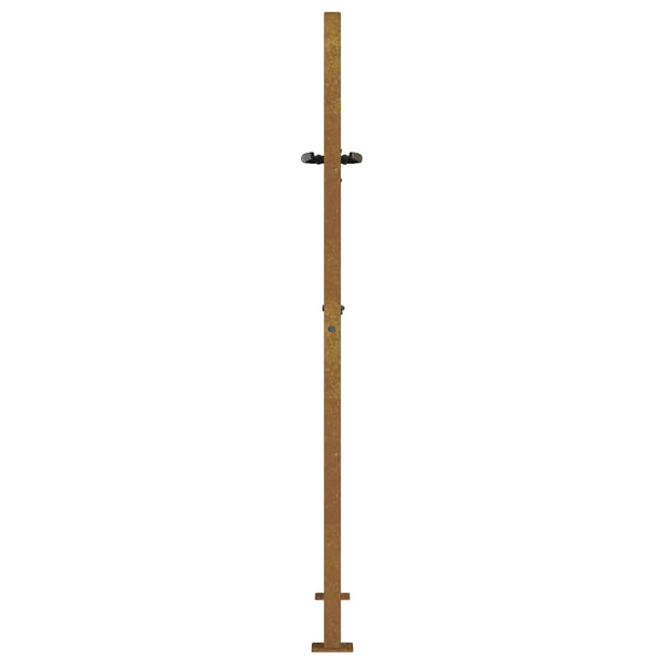 Gartentor 100x125 cm Cortenstahl Gras-Design