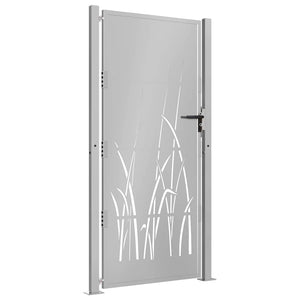 Gartentor 100x175 cm Cortenstahl Gras-Design