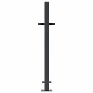 Gartentor Anthrazit 100x75 cm Stahl Bambus-Design