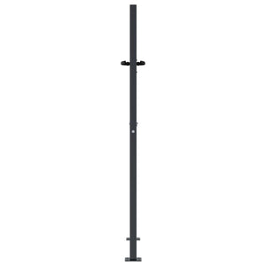 Gartentor Anthrazit 100x125 cm Stahl Bambus-Design