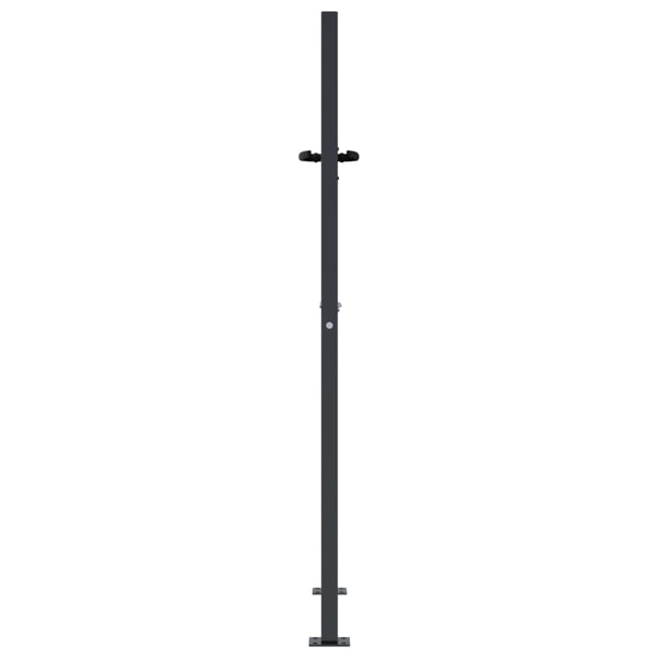 Gartentor Anthrazit 100x125 cm Stahl Bambus-Design