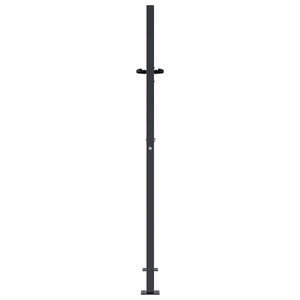 Gartentor Anthrazit 100x150 cm Stahl Bambus-Design