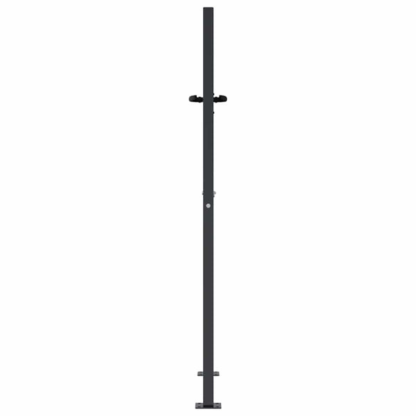 Gartentor Anthrazit 100x150 cm Stahl Bambus-Design