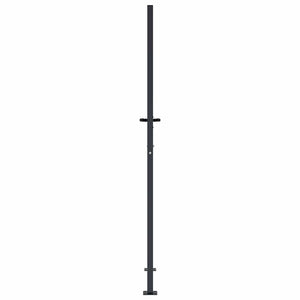 Gartentor Anthrazit 100x175 cm Stahl Bambus-Design