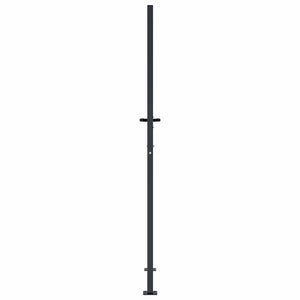 Gartentor Anthrazit 100x200 cm Stahl Bambus-Design