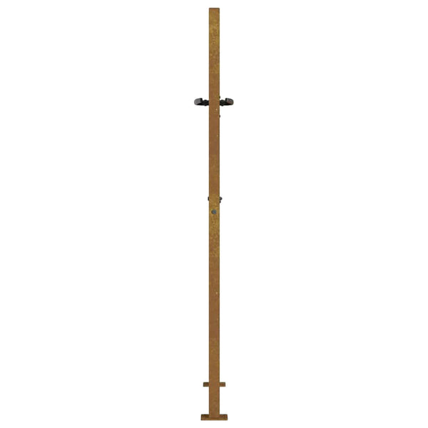 Gartentor 100x125 cm Cortenstahl Bambus-Design