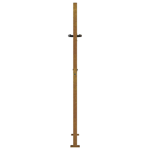 Gartentor 100x150 cm Cortenstahl Bambus-Design