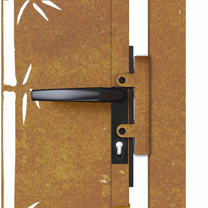 Gartentor 100x150 cm Cortenstahl Bambus-Design