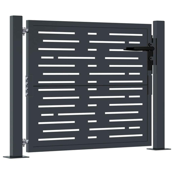 Gartentor Anthrazit 100x100 cm Stahl Quadratisches Design