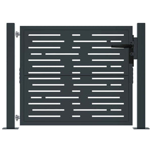 Gartentor Anthrazit 100x100 cm Stahl Quadratisches Design